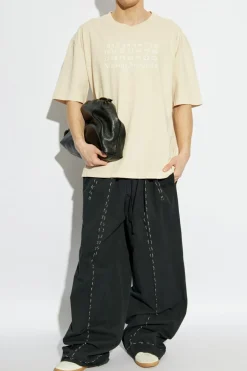 Maison Margiela beige T-shirt with print