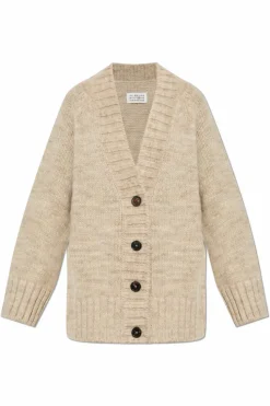 Maison Margiela beige Wool Cardigan