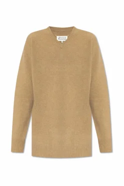 Maison Margiela beige Wool sweater