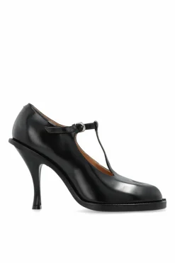 Maison Margiela BLACK Heeled shoes with āTabiā cut-out