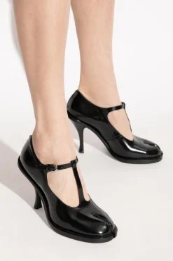 Maison Margiela BLACK Heeled shoes with ‘Tabi’ cut-out