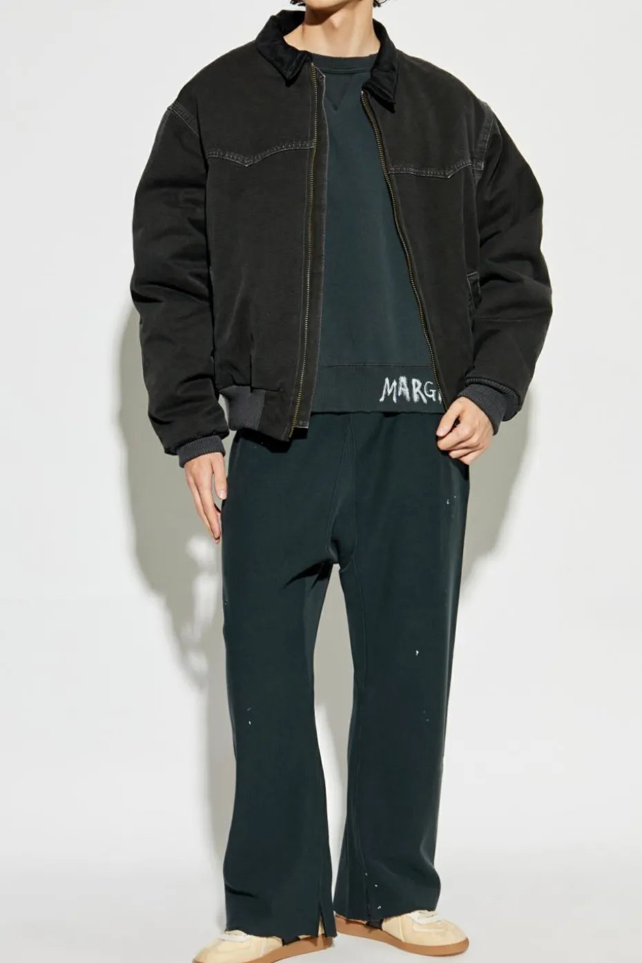 Maison Margiela BLACK Jacket with collar