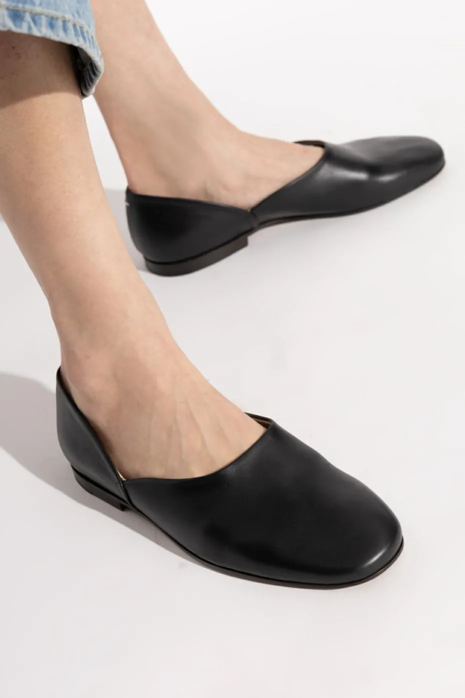 Maison Margiela BLACK Leather shoes