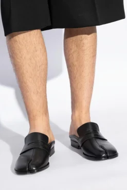 Maison Margiela BLACK Slippers with Tabi cutout