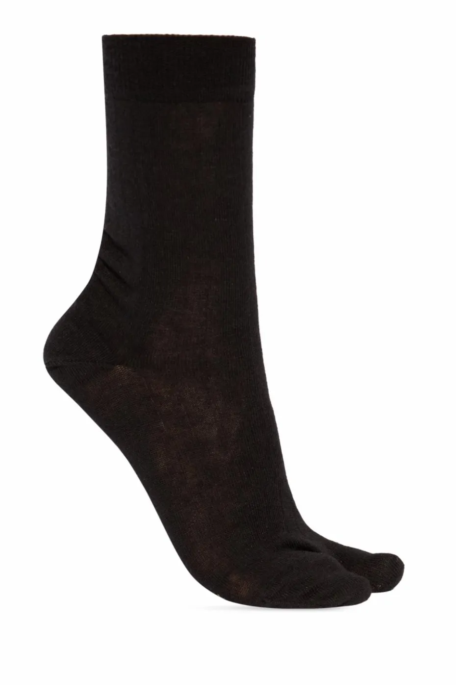 Maison Margiela BLACK Socks with `Tabi` Cut