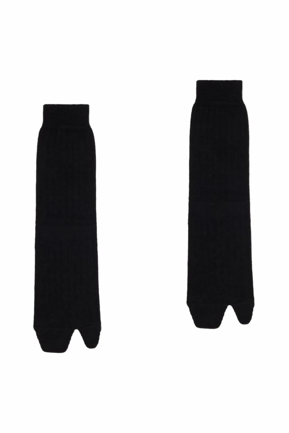 Maison Margiela BLACK Socks with `Tabi` Cut