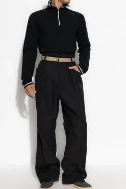 Maison Margiela BLACK Trousers with belt