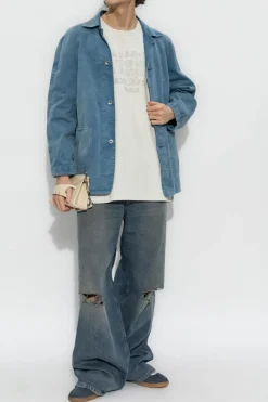 Maison Margiela BLUE Jacket with collar