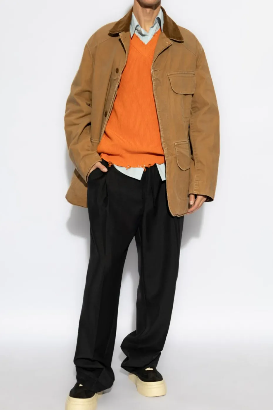 Maison Margiela BROWN Cotton jacket