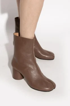 Maison Margiela BROWN Leather ankle boots
