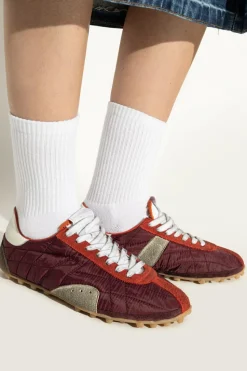 Maison Margiela BURGUNDY "Sprinters" sports shoes