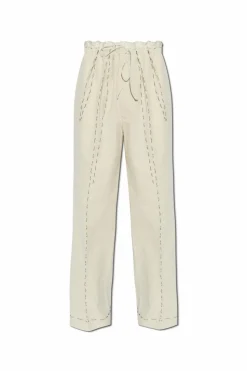Maison Margiela cream Pants with raw finish