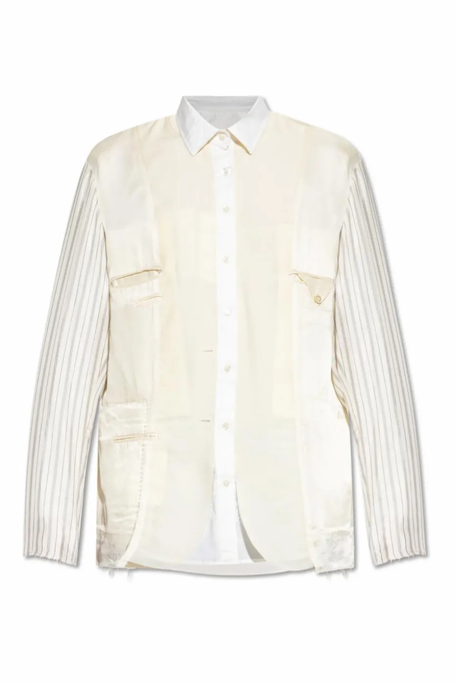 Maison Margiela cream Shirt made of combined materials