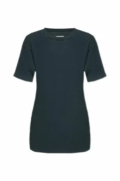Maison Margiela GREY Cotton ribbed t-shirt