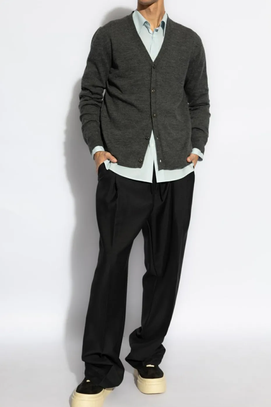 Maison Margiela GREY Wool cardigan