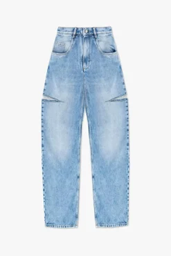 Maison Margiela light blue Jeans with cut-outs