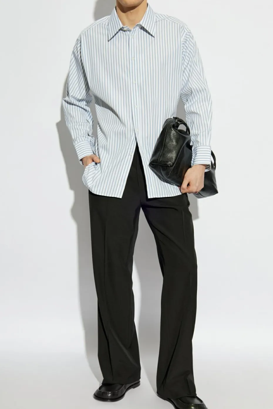 Maison Margiela light blue Shirt with striped pattern