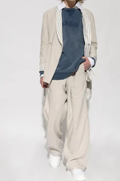 Maison Margiela NAVY BLUE Oversize sweatshirt