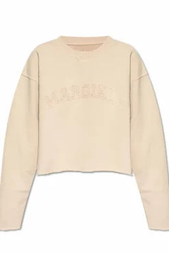 Maison Margiela PINK Sweatshirt with embroidered logo