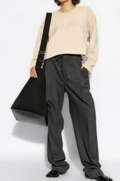 Maison Margiela PINK Sweatshirt with embroidered logo