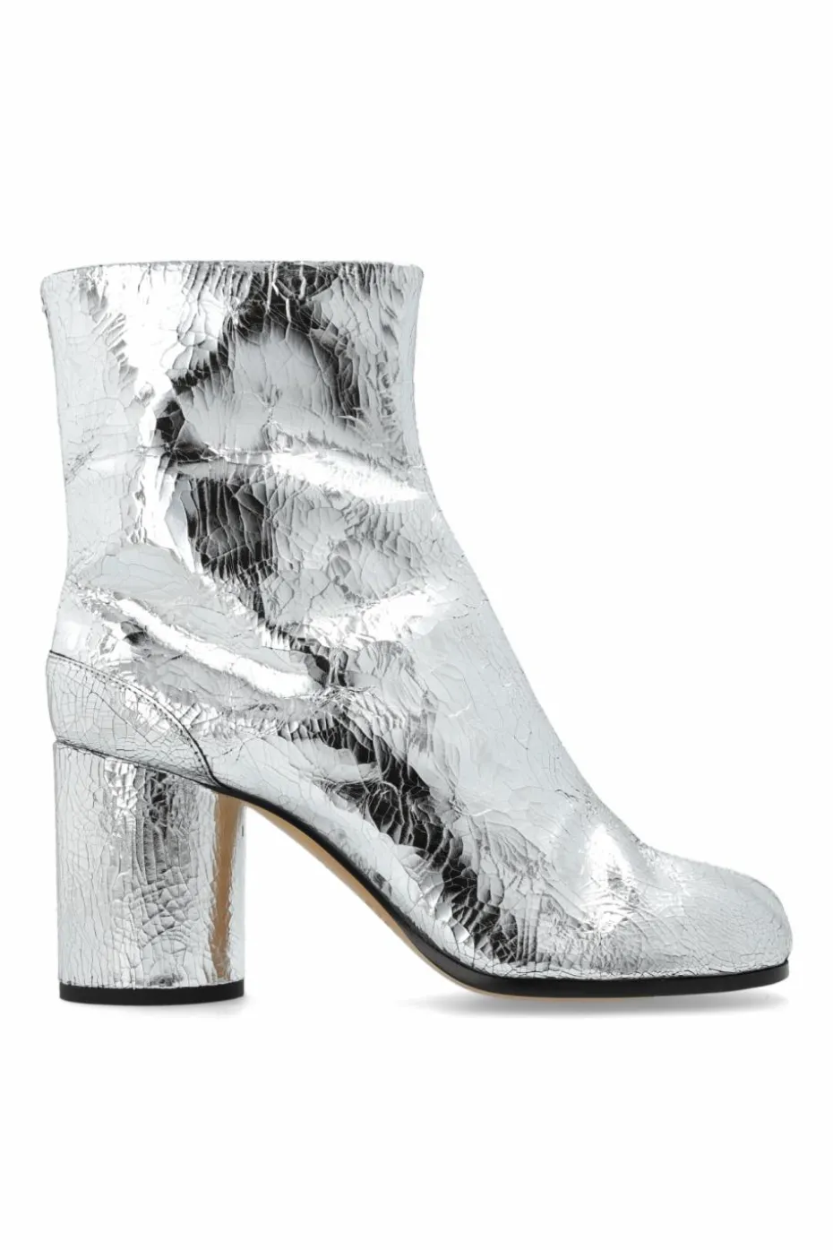 Maison Margiela SILVER Heeled ankle boots Tabi