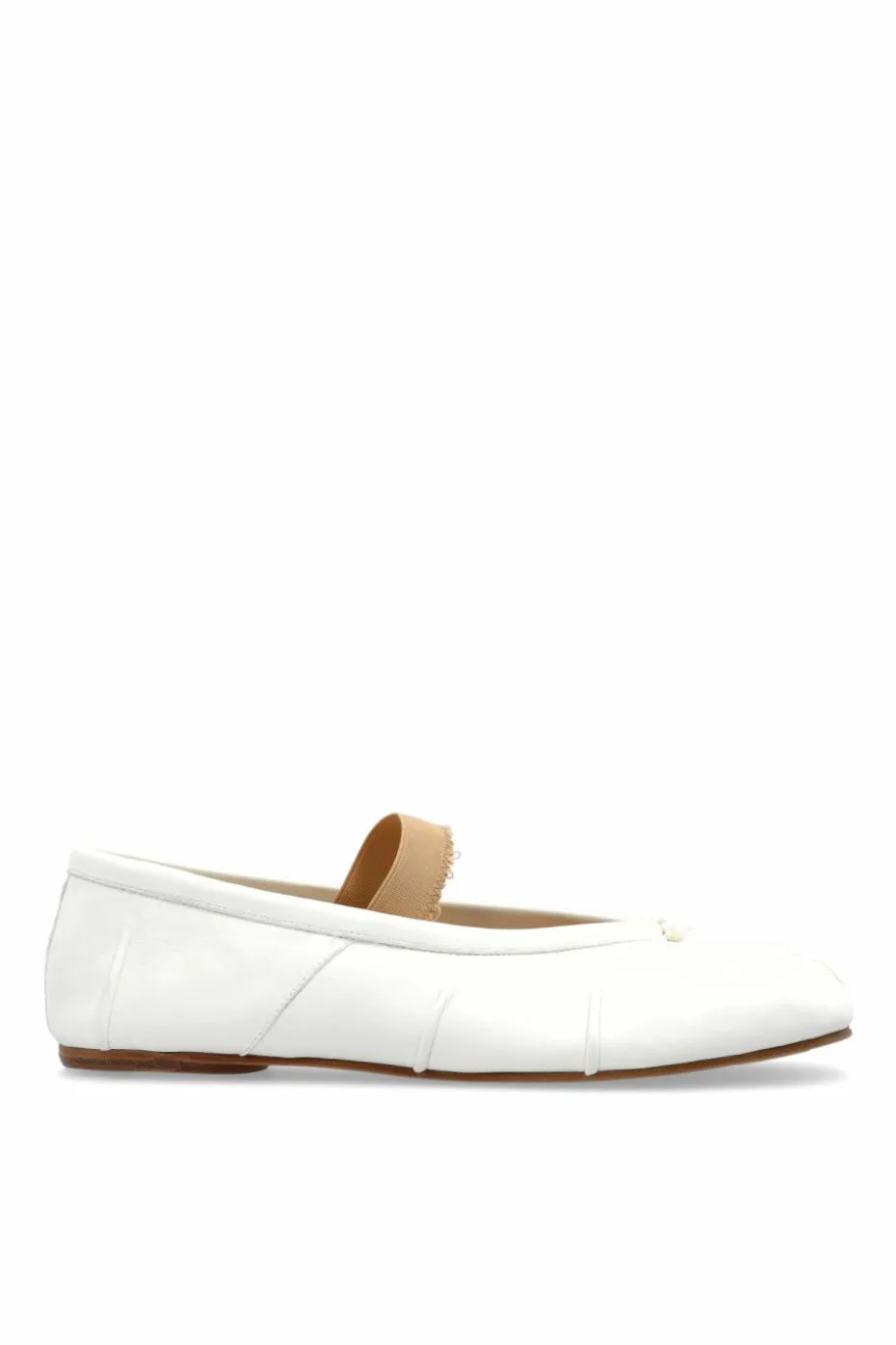 Maison Margiela WHITE Ballet flats with Tabi toe
