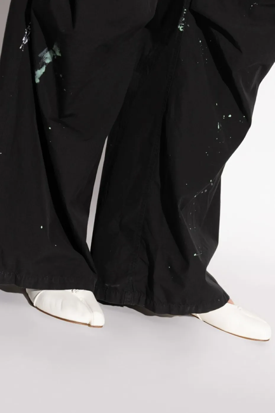 Maison Margiela WHITE Ballet flats with Tabi toe