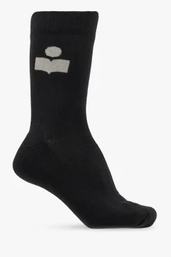 MARANT BLACK Cotton socks