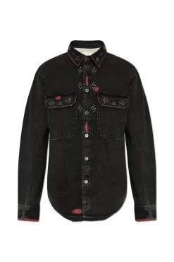 MARANT BLACK Denim jacket Osco