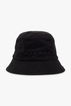 MARANT BLACK ‘Haley’ bucket hat with logo