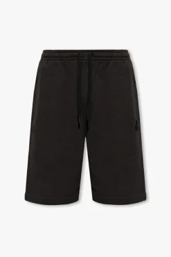 MARANT BLACK ‘Mahelo’ shorts with logo