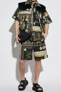MARANT BLACK Patterned shorts 'Gregorian'