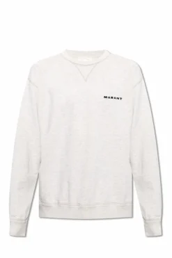 MARANT cream āMikisā sweatshirt with logo
