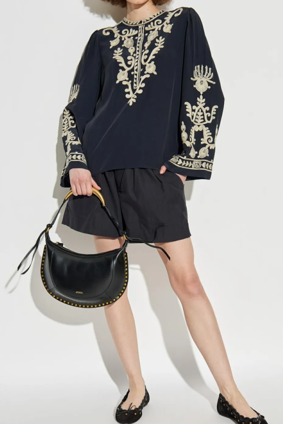 Marant Etoile BLACK Top "Falonne"