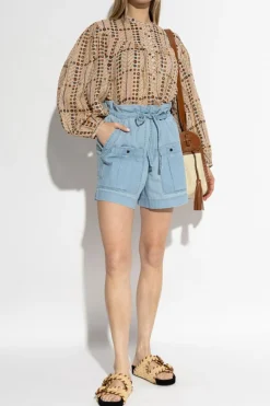 Marant Etoile BLUE Denim shorts ‘Valdina’