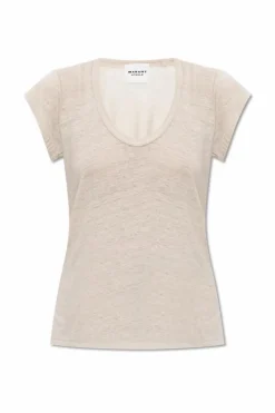 Marant Etoile cream T-shirt "Zankou"