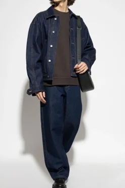 MARANT NAVY BLUE "Jorest" denim jacket