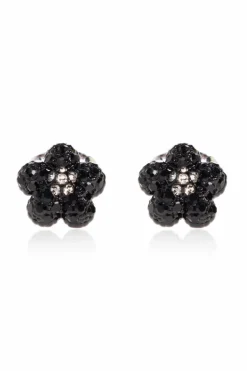 Marc Jacobs BLACK Earrings with floral motif