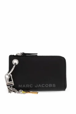 Marc Jacobs BLACK Leather case with keychain