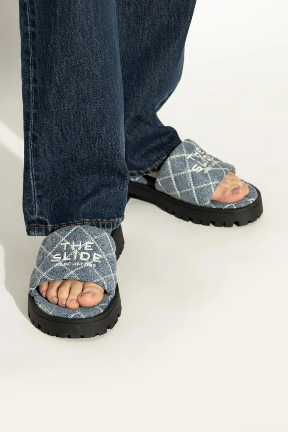 Marc Jacobs BLUE "Lug" slides