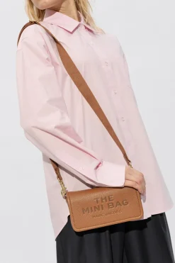 Marc Jacobs BROWN ‘The Mini Bag’ leather shoulder bag