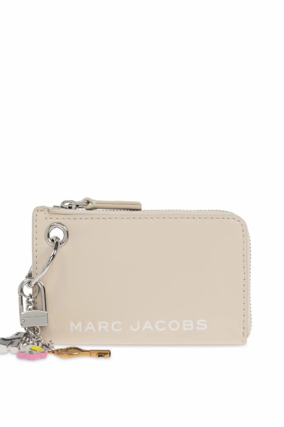 Marc Jacobs cream Leather case with keychain