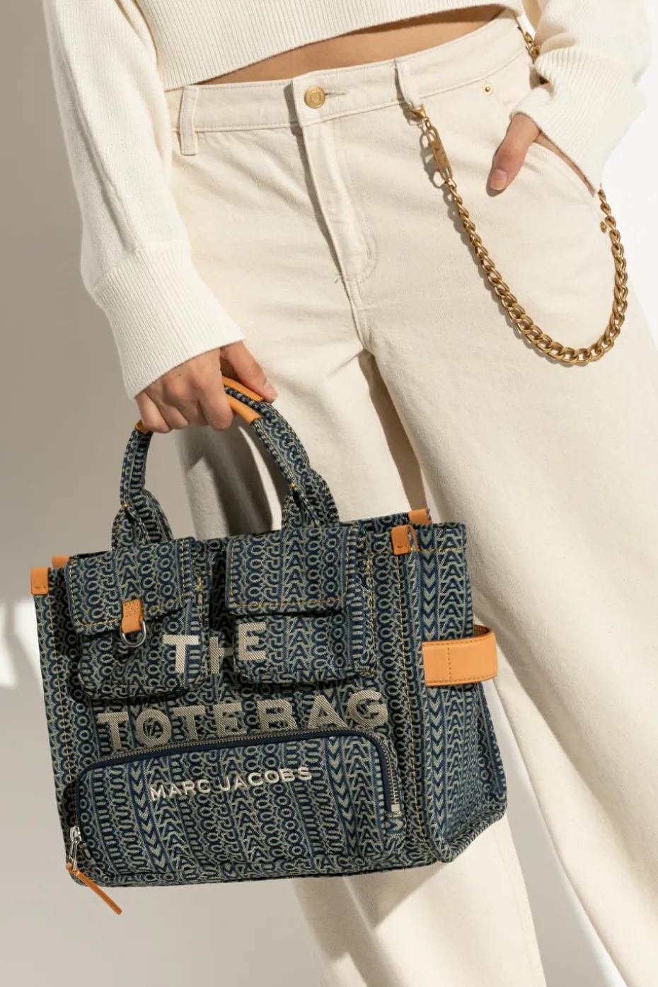 Marc Jacobs NAVY BLUE Shopper bag "The Tote Bag"