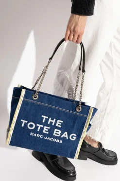 Marc Jacobs NAVY BLUE ‘The Tote’ bag in ‘shopper’ style