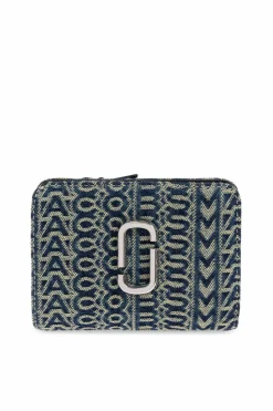 Marc Jacobs NAVY BLUE Wallet with logo