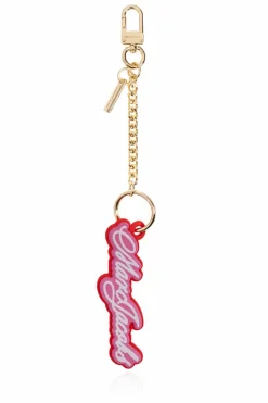 Marc Jacobs PINK Keychain with logo