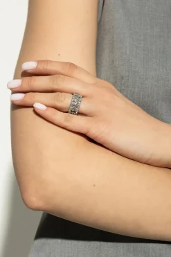 Marc Jacobs SILVER Ring with logo