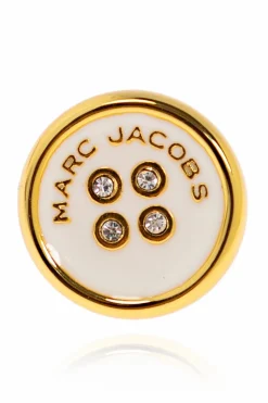 Marc Jacobs WHITE Button-shaped earrings