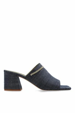 Maria Luca BLUE Heeled slippers