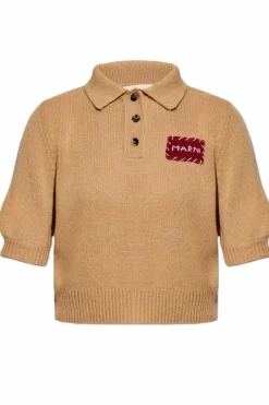 Marni beige Cashmere top